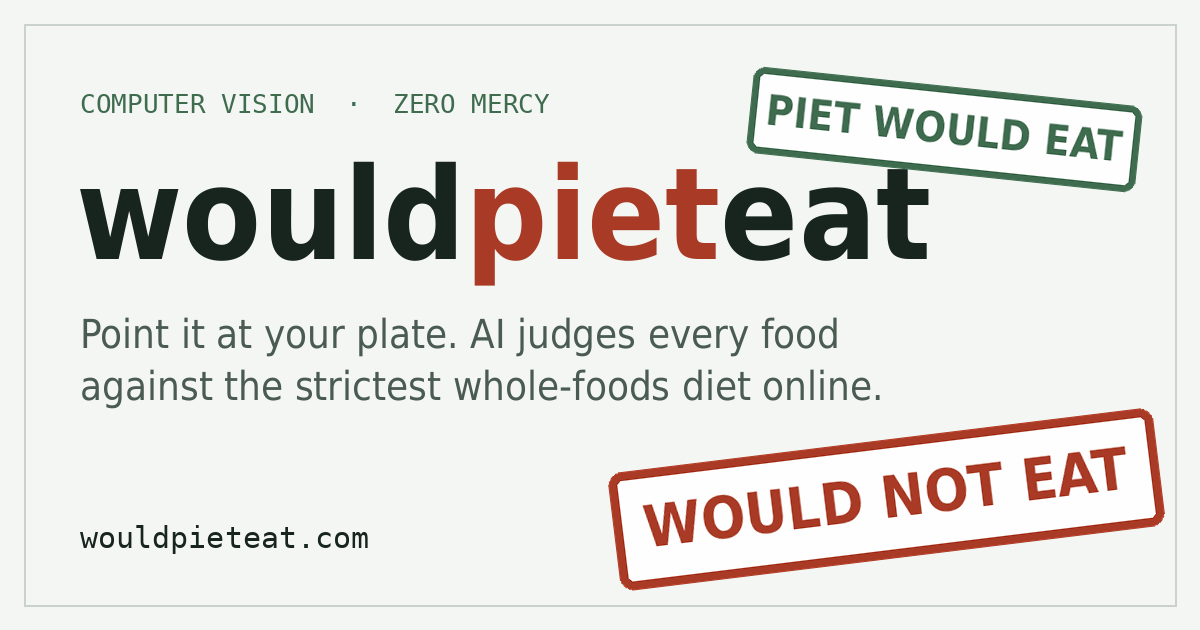 WouldPietEat — 官网预览图